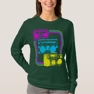 Corey Tiger 80er Retro Boombox Radio T-Shirt