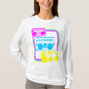 Corey Tiger 80er Retro Boombox Radio T-Shirt