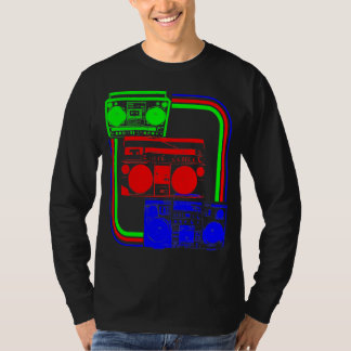Corey Tiger 80er Retro Boombox Radio T-Shirt