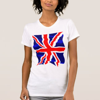 Corey Tiger 80er Retro Britische Flagge T-Shirt