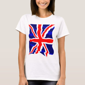 Corey Tiger 80er Retro Britische Flagge T-Shirt