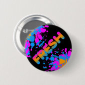 COREY TIGER 80er RETRO FRISCHER SPRITZER Button (Vorne & Hinten)