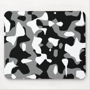 Corey Tiger 80er Retro Grau-Tarnmuster (Camo) Mousepad
