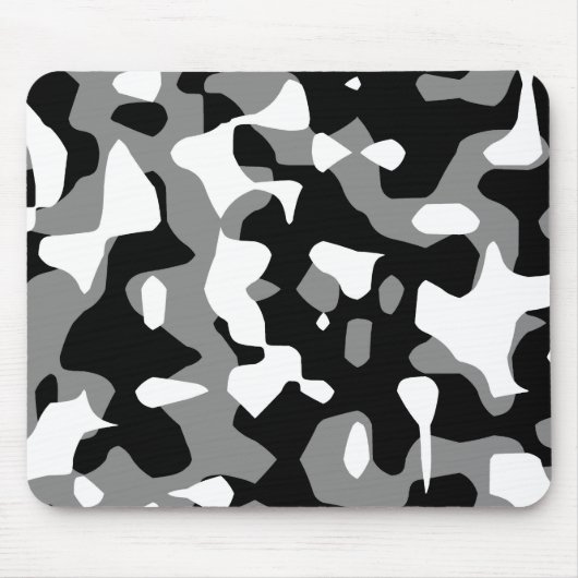 Corey Tiger 80er Retro Gray Camouflage (Camouflage Mousepad (Vorne)