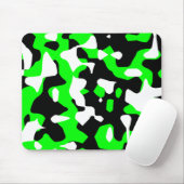 Corey Tiger 80er Retro Green Camouflage (Camouflag Mousepad (Mit Mouse)