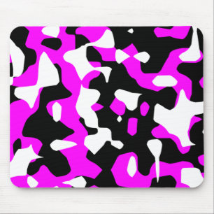Corey Tiger 80er Retro Hot Pink Tarnmuster (Camo) Mousepad