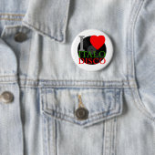 Corey Tiger 80er Retro I Liebe Italo Disco Button (Beispiel)