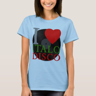Corey Tiger 80er Retro I Liebe Italo Disco T-Shirt
