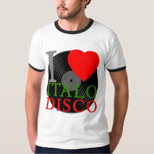 Corey Tiger-80er Retro I Liebe Italo Disco-T - T-Shirt