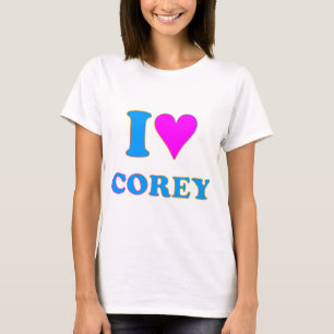 COREY TIGER 80er Retro ICH LIEBE COREY T-Shirt