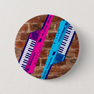 Corey Tiger 80er Retro Keytar Brick Wall Button