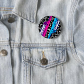 Corey Tiger 80er Retro Keytar Leopardenprint Button (Beispiel)