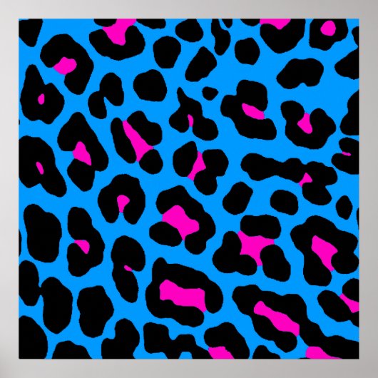Corey Tiger 80er Retro Leopard Muster Poster (Vorne)