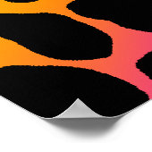 Corey Tiger 80er Retro Leopard Muster Poster (Ecke)