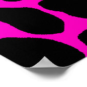 Corey Tiger 80er Retro Leopard Muster Poster (Ecke)