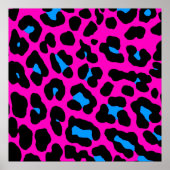 Corey Tiger 80er Retro Leopard Muster Poster (Vorne)
