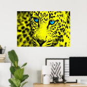 Corey Tiger 80er Retro Leopard Poster (Heimbüro)