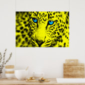 Corey Tiger 80er Retro Leopard Poster (Küche)