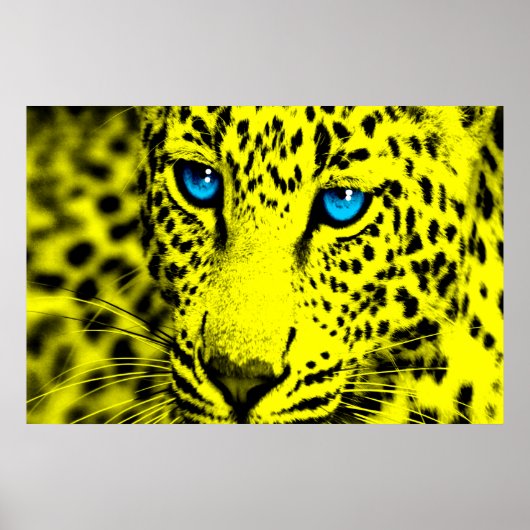 Corey Tiger 80er Retro Leopard Poster (Vorne)