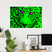 Corey Tiger 80er Retro Leopard Poster (Heimbüro)