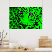 Corey Tiger 80er Retro Leopard Poster (Küche)