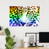 Corey Tiger 80er Retro Leopard Poster (Heimbüro)