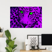 Corey Tiger 80er Retro Leopard Poster (Heimbüro)