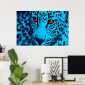 Corey Tiger 80er Retro Leopard Poster (Heimbüro)