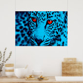 Corey Tiger 80er Retro Leopard Poster (Küche)