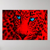 Corey Tiger 80er Retro Leopard Poster (Vorne)