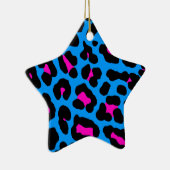 Corey Tiger 80er Retro Leopard Print Star Ornament (Rechts)