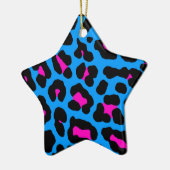 Corey Tiger 80er Retro Leopard Print Star Ornament (Links)