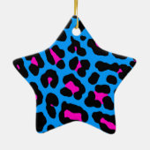 Corey Tiger 80er Retro Leopard Print Star Ornament (Hinten)