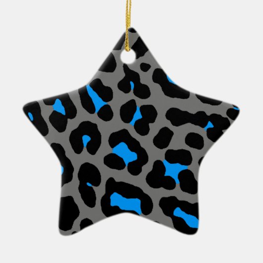 Corey Tiger 80er Retro Leopard Print Star Ornament (Vorne)