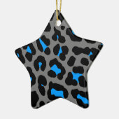 Corey Tiger 80er Retro Leopard Print Star Ornament (Links)