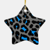 Corey Tiger 80er Retro Leopard Print Star Ornament (Hinten)