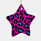 Corey Tiger 80er Retro Leopard Print Star Ornament (Rechts)