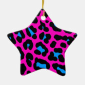 Corey Tiger 80er Retro Leopard Print Star Ornament (Hinten)