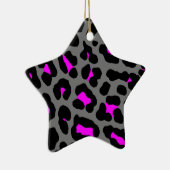 Corey Tiger 80er Retro Leopard Print Star Ornament (Rechts)