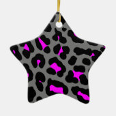 Corey Tiger 80er Retro Leopard Print Star Ornament (Hinten)