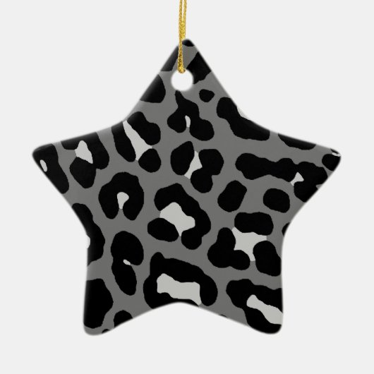 Corey Tiger 80er Retro Leopard Print Star Ornament (Vorne)