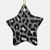 Corey Tiger 80er Retro Leopard Print Star Ornament (Links)