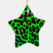 Corey Tiger 80er Retro Leopard Print Star Ornament (Rechts)