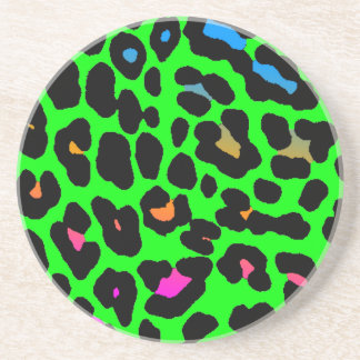 Corey Tiger 80er Retro Leopard Spots Muster Getränkeuntersetzer