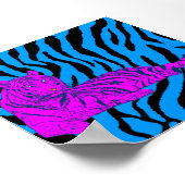 Corey Tiger 80er Retro Lounge Tiger Poster (Ecke)