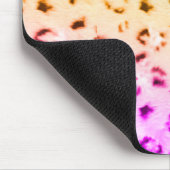 Corey Tiger 80er Retro Neon Snow Leopard Mousepad (Ecke)