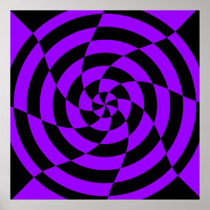 Corey Tiger 80er Retro Op-Art Poster