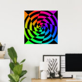 Corey Tiger 80er Retro Op Art Poster (Heimbüro)