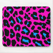 Corey Tiger 80er Retro Pink Leopard Print Mousepad (Vorne)