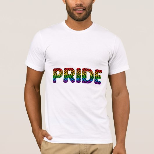 Corey Tiger 80er Retro Pride Rainbow T-Shirt (Vorderseite)